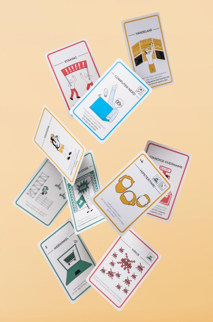 Educatief kaartspel over ondernemen